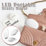 Hand Held Rechargeable LED Makeup Mirror