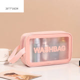 Transparent Makeup and Wash Bag Set