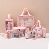 Transparent Makeup and Wash Bag Set