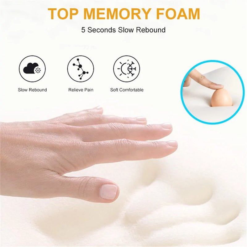 Leather Memory Foam Car Pillow